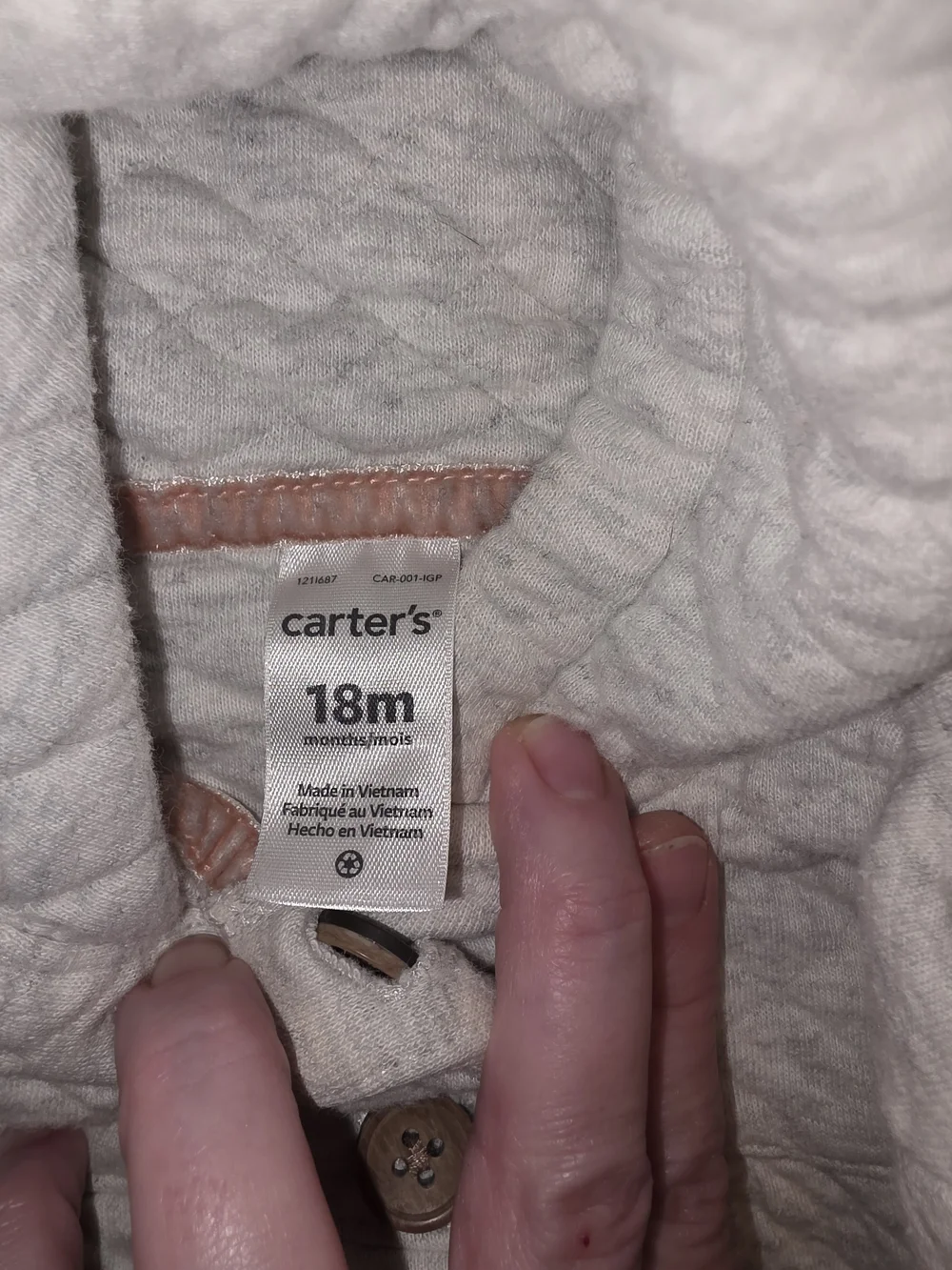 Cozy zipper hoodie by Carter's